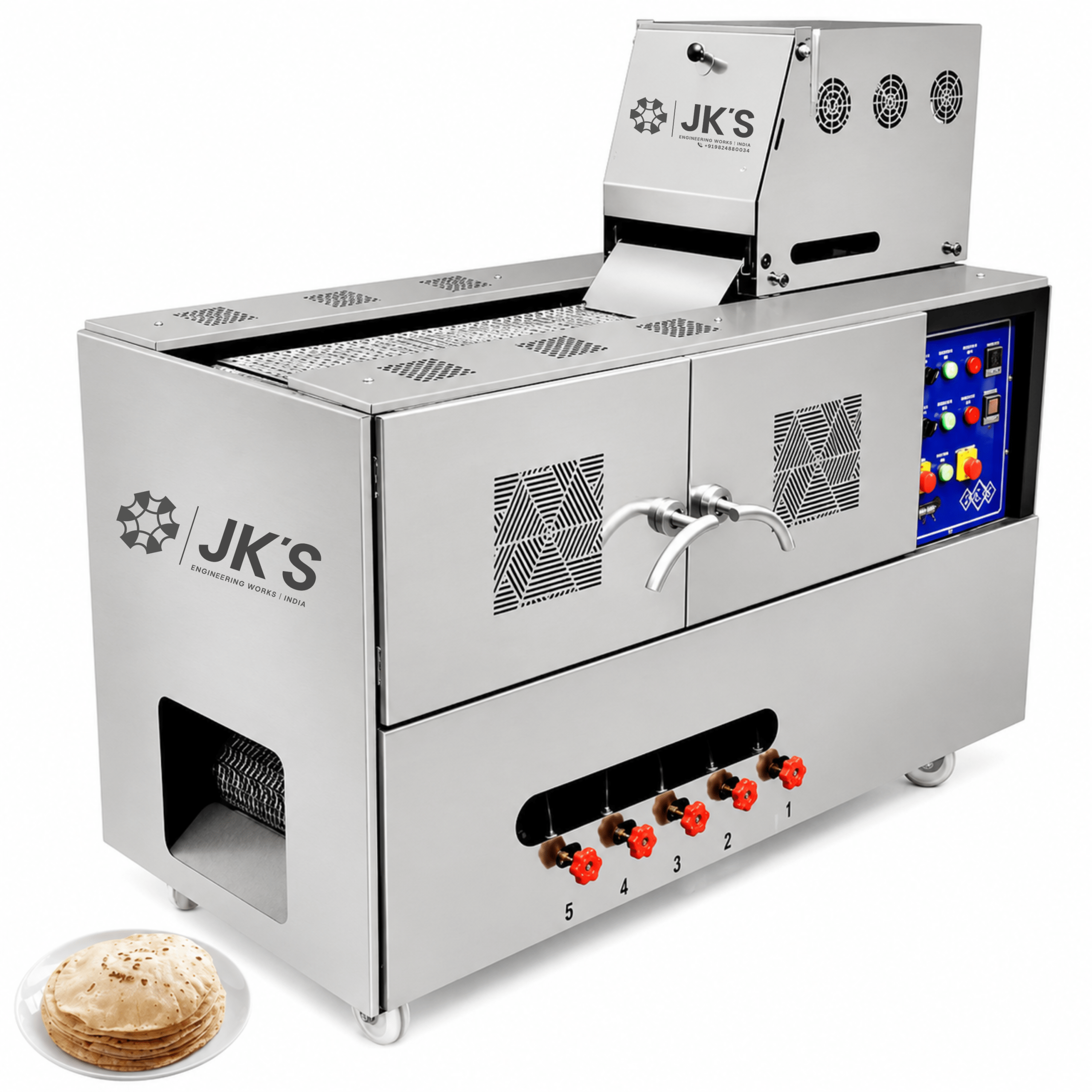JK-1312 Automatic Roti & Chapati Making Machine