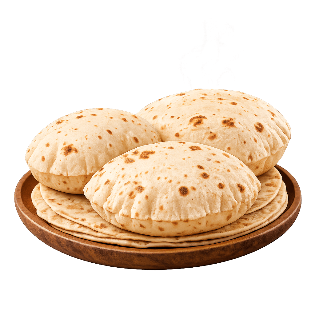 Roti, chapati, pita bread and tortilla making machine